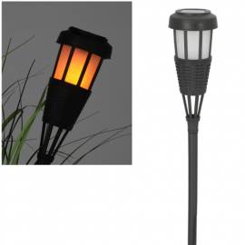 Solar Led Fackel-Leuchte 50x7cm mit Feuer-Effekt Gartenfackel Solar-Lampen - Bild vergr��ern 
