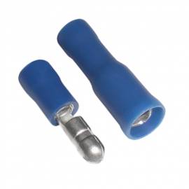10 Paar Rundsteckverbinder in BLAU f�r Kabel 1,5-2,5mm� Rundsteckerh�lse & Rundstecker - Bild vergr��ern 