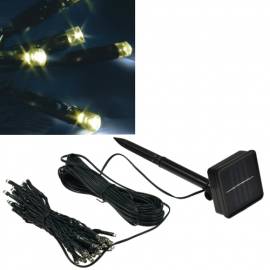  Solar LED Lichterkette warmwei� 50 Leds 5 Meter - Bild vergr��ern 