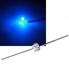 mini Leds 2,2x2,2mm blau 465~470nm 3,2-3,4V 20mA axial - Bild vergrern 