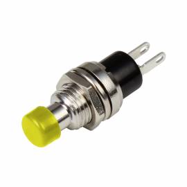 Miniatur Taster GELB Metallschaft Schliesser 30V DC 0,5A, Drucktaster - Bild vergr��ern 