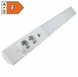  Led Unterbauleuchte ARUSHA mit Steckdose +USB A&C 60cm 230V 18W weiß