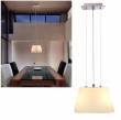 Pendelleuchte YASMIN aus Glas weiß matt 230V 2x G9 höhenverstellbar Hänge-Lampe DEKO-LIGHT