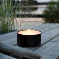 XXL Echtwachs Teelicht Flaming Candle mit Flackereffekt & Timer LED Kerze