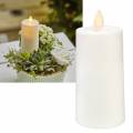   Mini LED-Kerze Outdoor TWINKLE 11,5x5cm mit bewegter Flamme Timer für Laterne Außen
