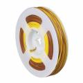 100m Zwillingslitze / Litze GELB-BRAUN 2x 0,04mm auf Spule