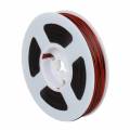 100m Zwillingslitze / Litze ROT-SCHWARZ 2x 0,04mm auf Spule