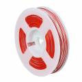 100m Zwillingslitze / Litze ROT-WEIß 2x 0,04mm auf Spule