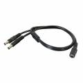 Anschluss Y-Verteiler 1auf2 für LED Stripes 5,5/2,1mm 1x DC Kupplung/Buchse -> 2x Stecker