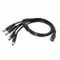Anschluss Y-Verteiler 1auf4 für LED Stripes 5,5/2,1mm 1x DC Kupplung/Buchse -> 4x Stecker