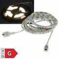 5m SMD Led Leiste Strip WARMWEIß IP44 CLS-500 flexibel 12V 21W mit 300 SMDs / Leds Stripe