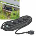 4-fach Outdoor Steckdosenleiste mit 3m Kabel 230V 16A IP44 Steckerleiste Garten-Steckdose