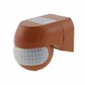  mini Aufputz Wand-Bewegungsmelder 180 CBM-Slim ziegel-rot 230V 1-300W 12m LED geeignet