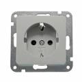  DELPHI Schutzkontakt-Steckdose 23034 silber Klemmanschluss ohne Rahmen 250V~ 16A