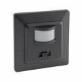 MILOS Bewegungsmelder anthrazit 250V~ 160 3-100 W Led geeignet inkl. Rahmen UP 3-Draht