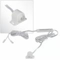 IR Bewegnungsmelder Sensor-Schalter 12/24V 2A Möbeleinbauschalter mit mini AMP Stecker