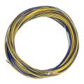  10m Zwillingslitze / Litze GELB-BLAU 2x 0,04mm