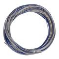 10m Zwillingslitze / Litze GRAU-BLAU 2x 0,04mm