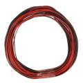  10m Zwillingslitze / Litze ROT-SCHWARZ 2x 0,04mm