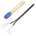 ca. 1000m Zwillingslitze / Litze SCHWARZ 2x 0,04mm