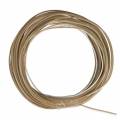  10m Zwillingslitze / Litze BRAUN-WEIß 2x 0,04mm