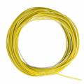 10m Zwillingslitze / Litze WEIß-GELB 2x 0,14mm