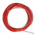 10m Zwillingslitze / Litze rot-weiß 2x 0,09mm