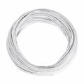 10m Zwillingslitze / Litze weiß-weiß 2x 0,09mm