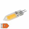 LED Stiftsockellampe G4 KLAR aus Glas 1,8W 180lm COB Glühbirne-Optik