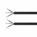  1m flexible Anschlussleitung schwarz 3G1,5mm H07RN-F Elektro-Kabel 230V IP44 Außen