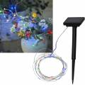 Solar Micro Drahtlichterkette DEW DROP 50 micro LEDs bunt ca. 6,9m Gesamtlänge