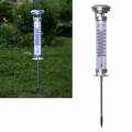 LED Solar Außen-Thermometer CELCIUS 57cm beleuchtet Garten-Termometer 