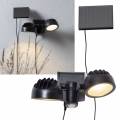 LED Solar Strahler Fluter POWERSPOT350 350lm mit Bewegungsmelder & Dämmerungssensor