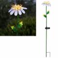  LED Solarleuchte GÄNSEBLÜMCHEN  mit 10 LEDs Gartenstab mit Blume