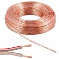  10m flexible Zwillings-Litze 2x0,35mm transparent HiFi-Kabel Litze CU Kupfer