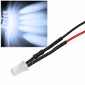 10x 5mm Leds KALTWEIß mit 25cm Kabel 12 Volt DC / Led fertig verkabelt 12 V, cable wired