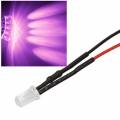 10x 5mm Leds PINK mit 25cm Kabel 12 Volt DC / Led fertig verkabelt 12 V, cable wired