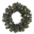 LED Tannenkranz Ottawa 38cm mit bunten Leds beleuchtet Lichterkranz