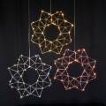 LED Draht Stern  40cm Edge warmweiß beleuchtet / Design Lichterstern beleuchtet 230V