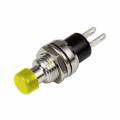 Miniatur Taster GELB Metallschaft Schliesser 30V DC 0,5A, Drucktaster