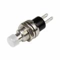 Miniatur Taster WEIß Metallschaft Schliesser 30V DC 0,5A, Drucktaster