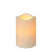 LED Leucht-Kerze Outdoor 11,5x7,5cm f&uuml;r Au&szlig;en mit Timer / Kunststoff