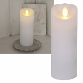 Led Kerze Glow Flamme weiß 15 x 5,5cm, Echtwachs
