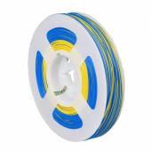100m Zwillingslitze / Litze GELB-BLAU 2x 0,04mm auf Spule