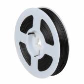100m Zwillingslitze / Litze SCHWARZ 2x 0,04mm auf Spule