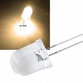 10mm Led warmweiß 10000mcd 15 ~3000K 3,2-3,4V 20mA