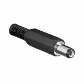 DC Stecker gerade � 5,5x2,1mm Schaftl&auml;nge 9mm Stromversorgungsstecker Koaxialstecker