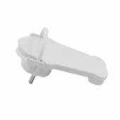  SLIM Schutzkontakt Winkelstecker weiß extraflach Schutzkontaktstecker