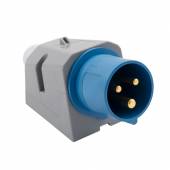 CEE Wandstecker 3polig 16A 230V IP44 Stecker Wandmontage f&uuml;r Caravan Camping Boot Wohnmobil