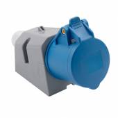 CEE Wandsteckdose 3polig 16A 230V IP44 Steckdose Wandmontage f&uuml;r Caravan Camping Boot Wohnmobil